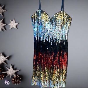 Mori Lee Nights Sequin Dress 12